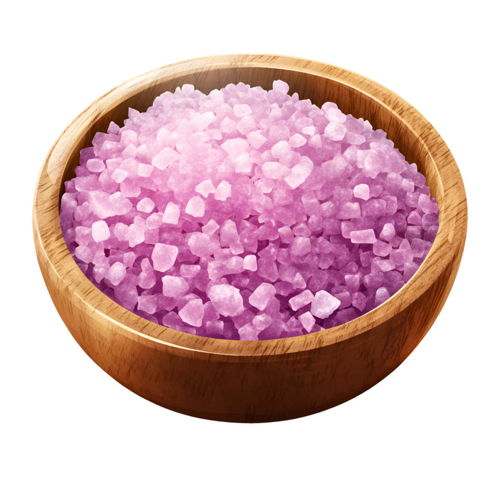 Bowl Of Pink Salt Transparent Background png
