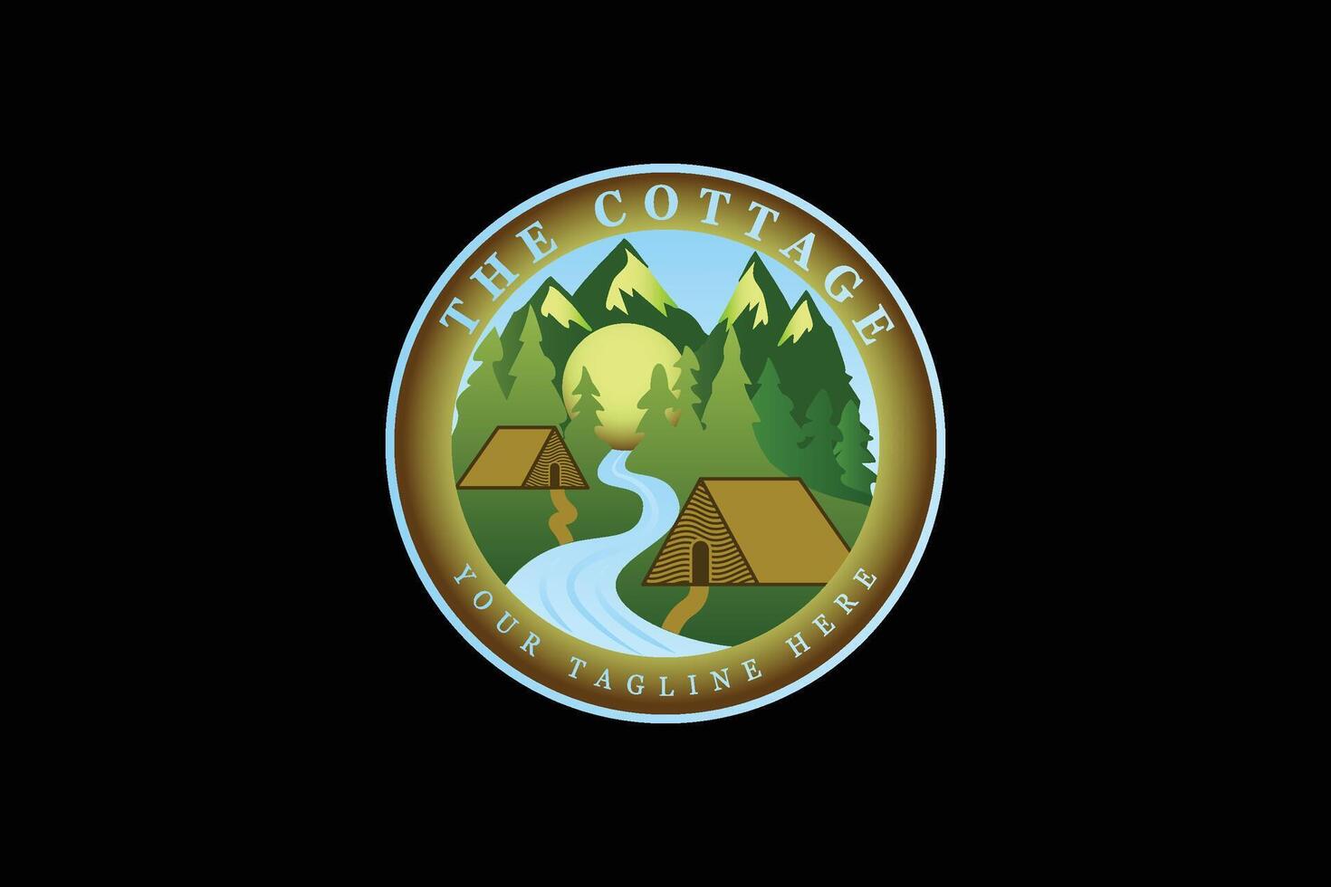 Truism logo. Cottage logo. vector