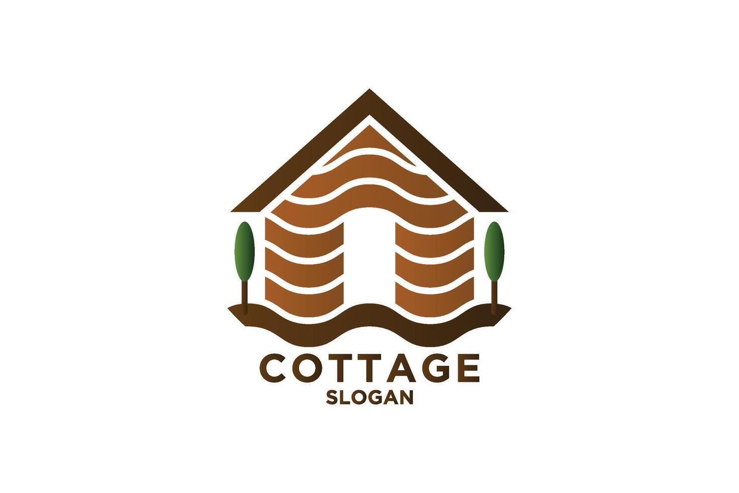 Cottage logo. House logo. Home logo. vector