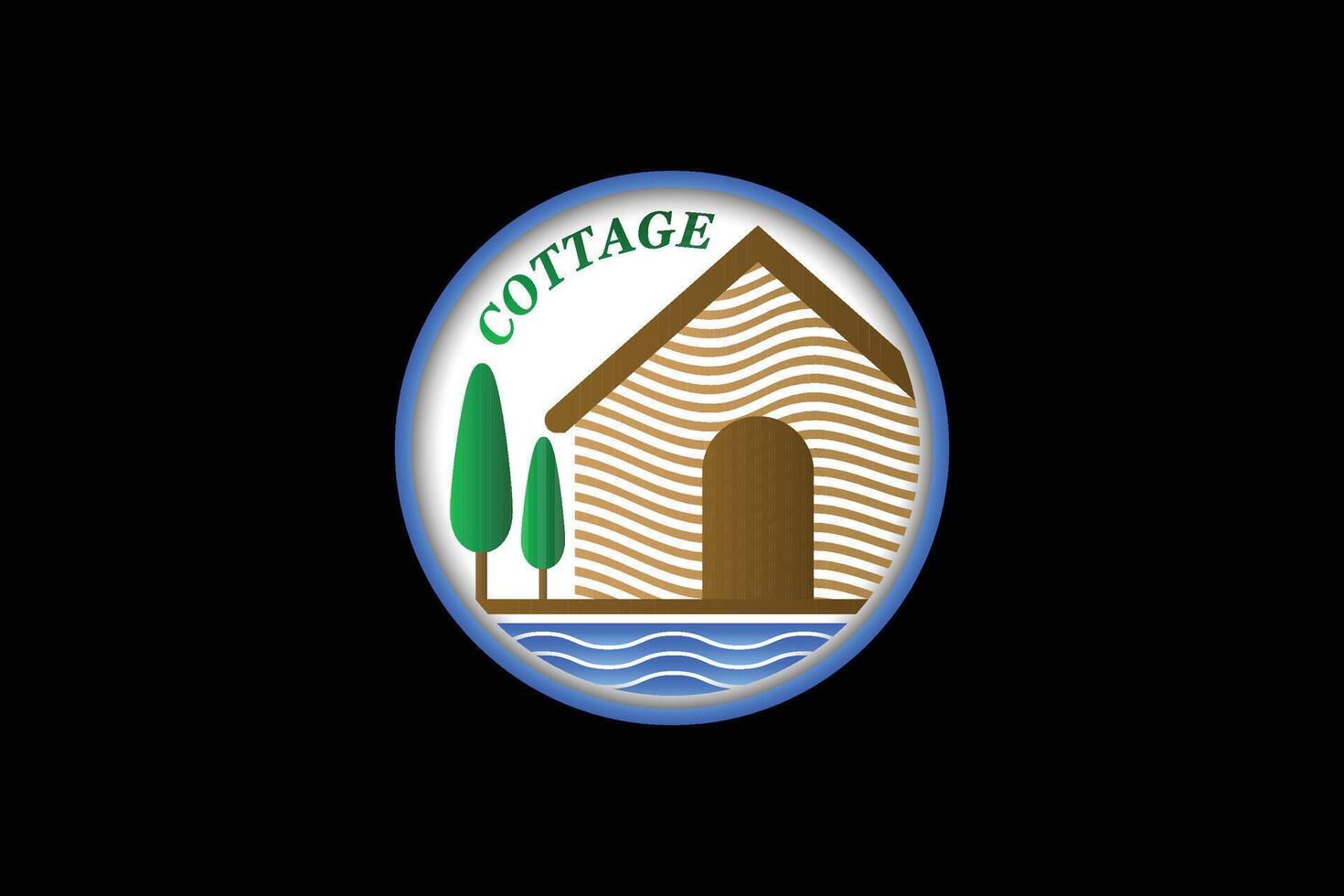 Cottage logo. Home logo. House icon. vector