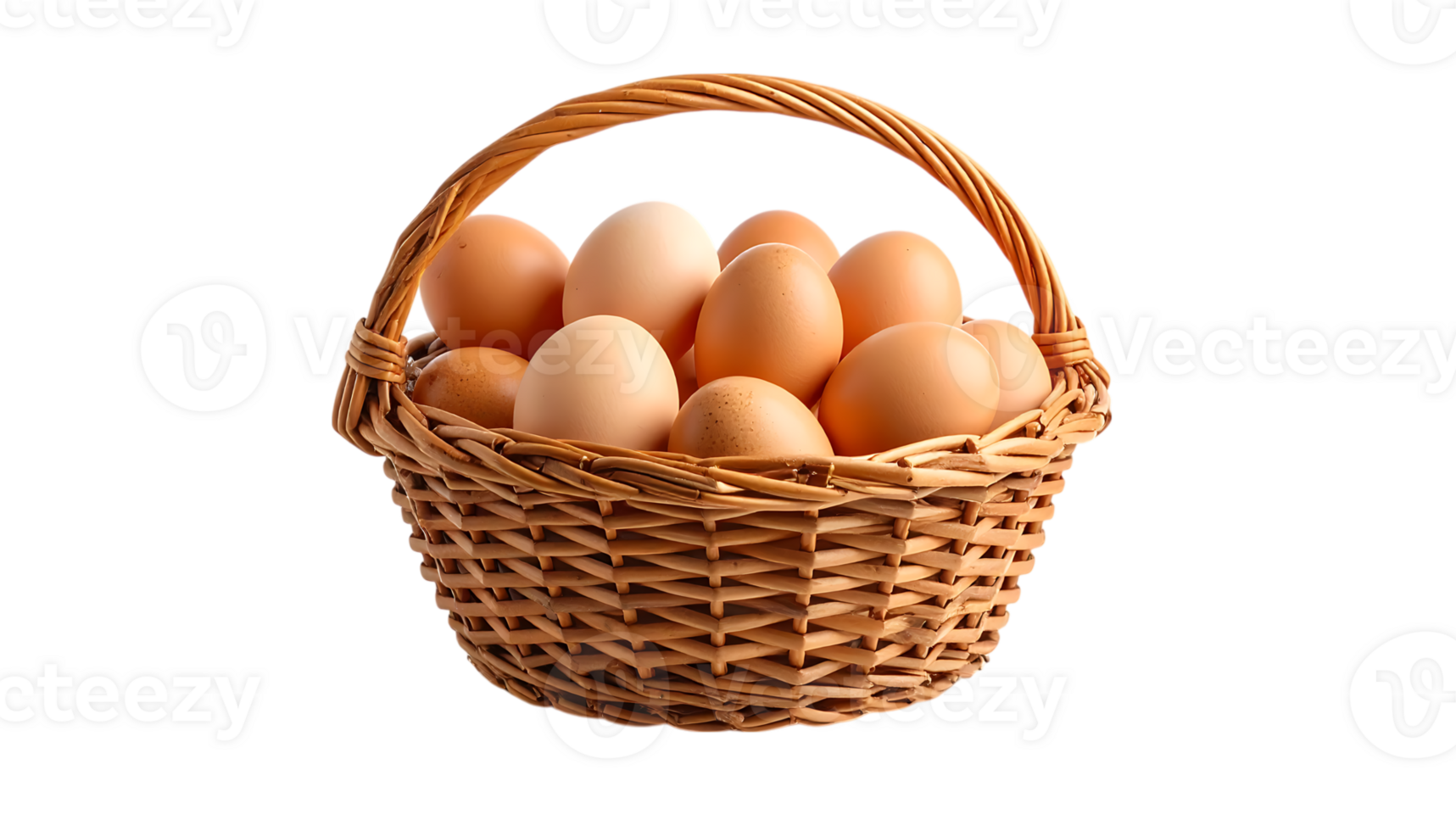 Fresh eggs in basket brown and white organic chicken eggs farm fresh breakfast food easter eggs healthy food png