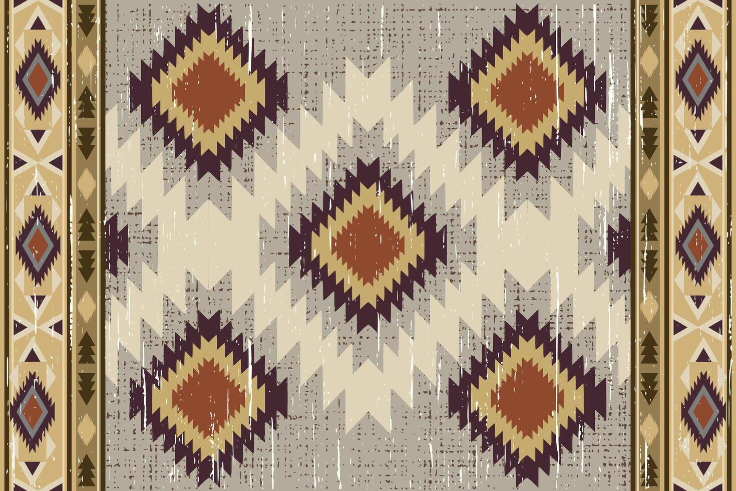 Beautiful embroidery Motif design pattern vector