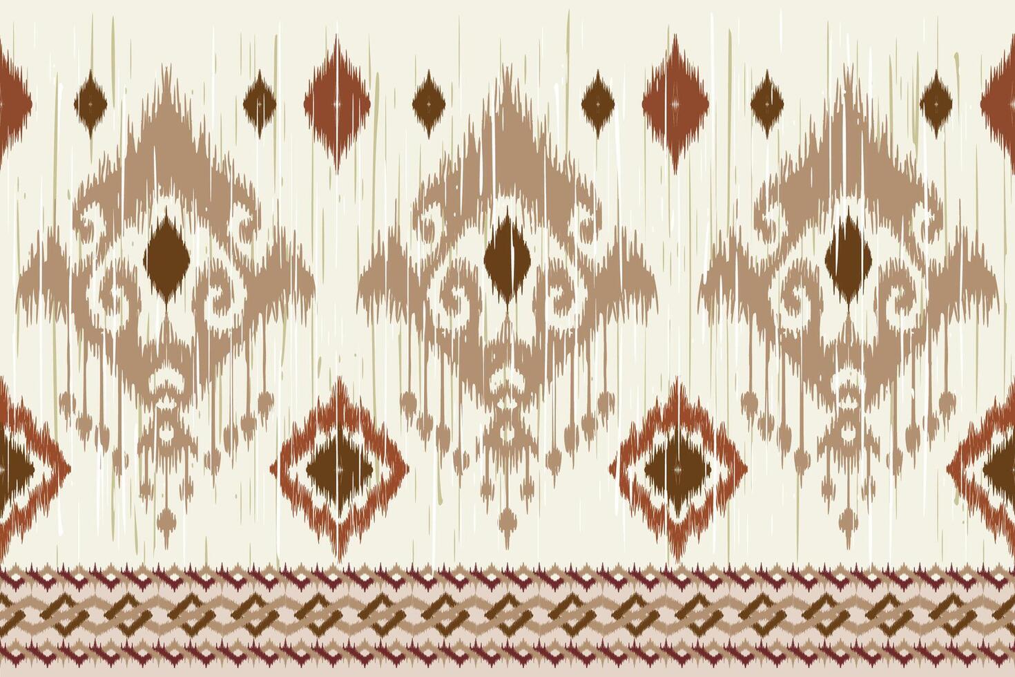 Beautiful embroidery Motif design in vintage color. vector