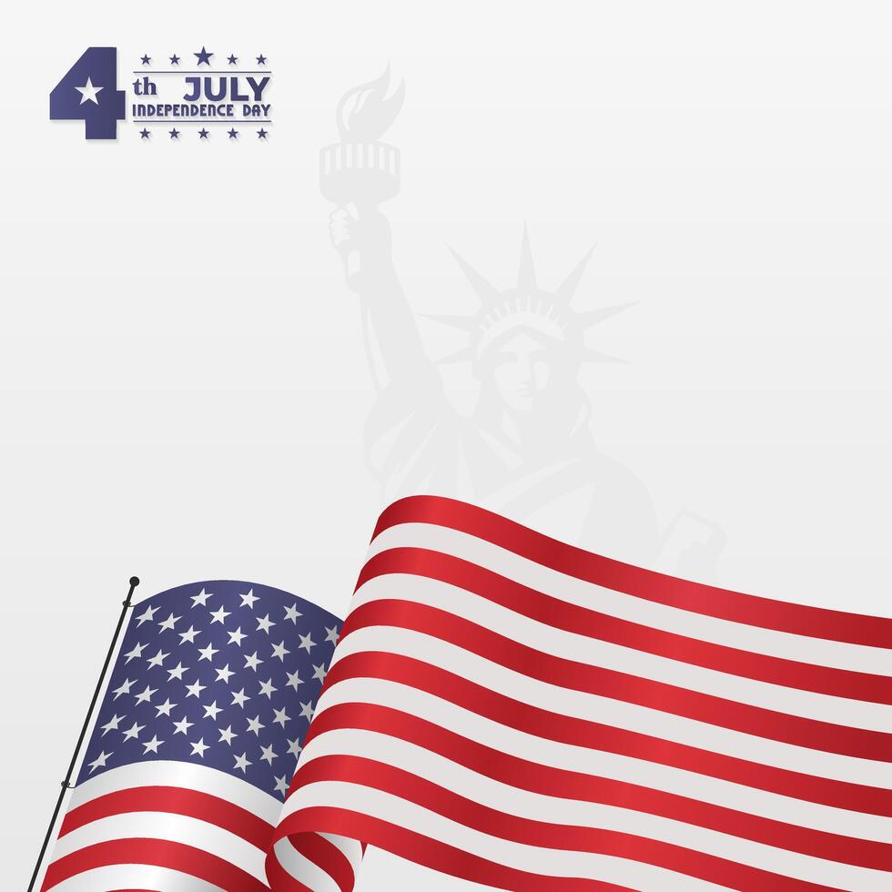 fourth of july independence day of the usa, suitable for poster, banner etc vector