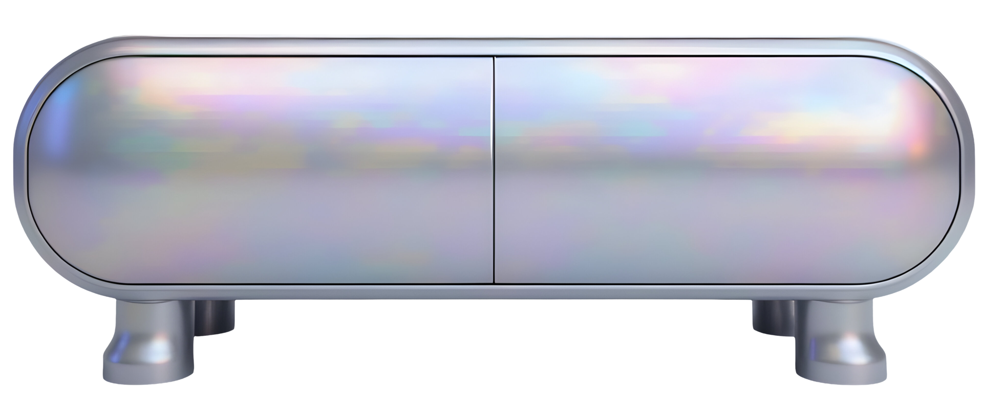 Iridescent cabinet, modern furniture with sleek design, elegant appearance png