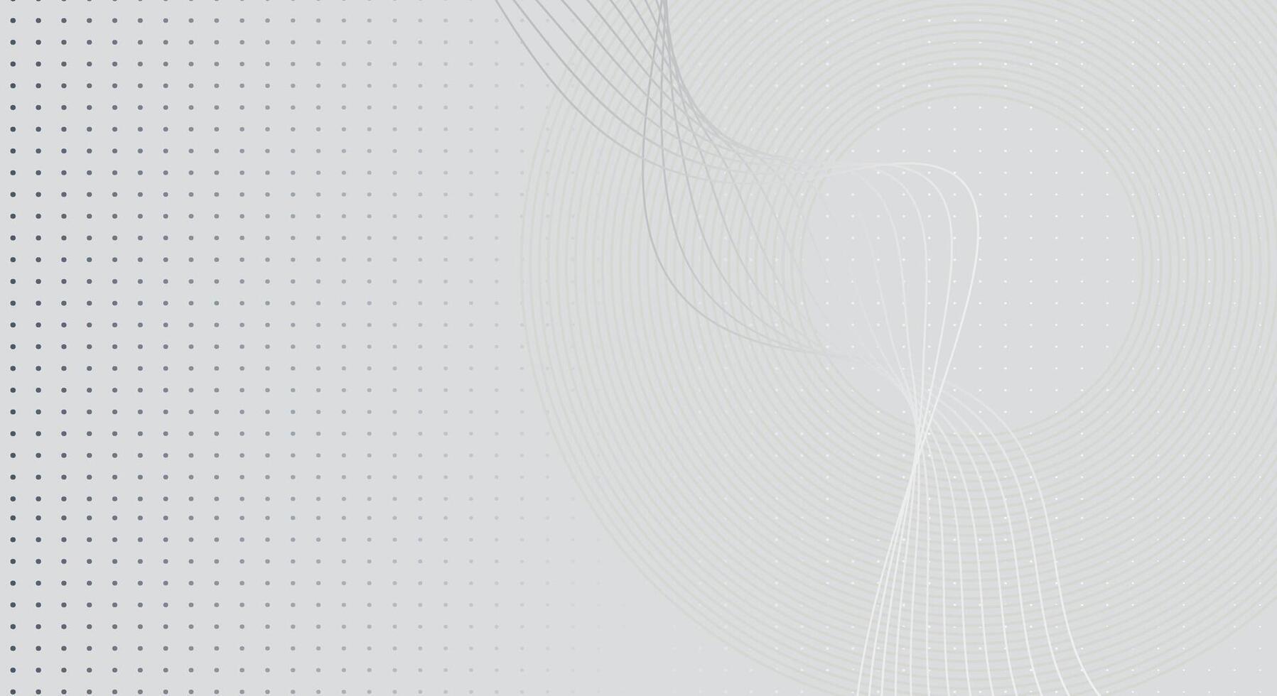 Minimal Gray Abstract Background with Dotted Gradient and Curved Line Overlay vector