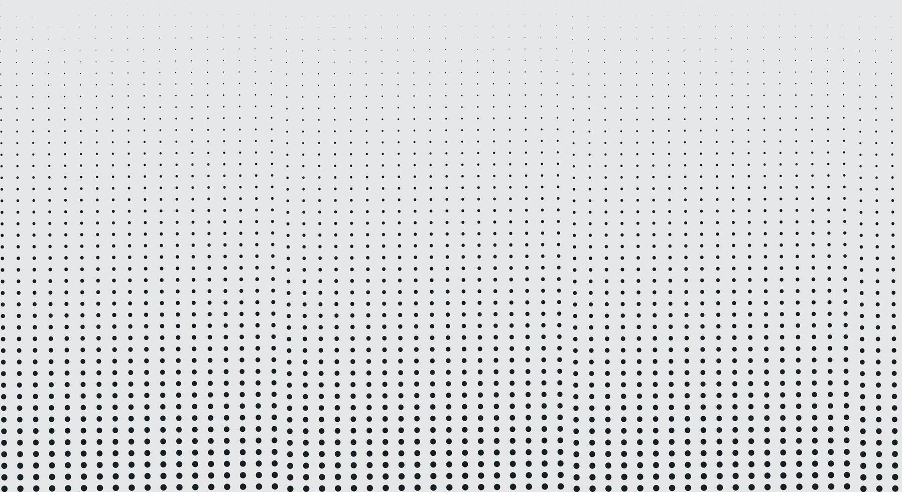 Halftone Dot Pattern Background with Black Gradient on White Canvas vector