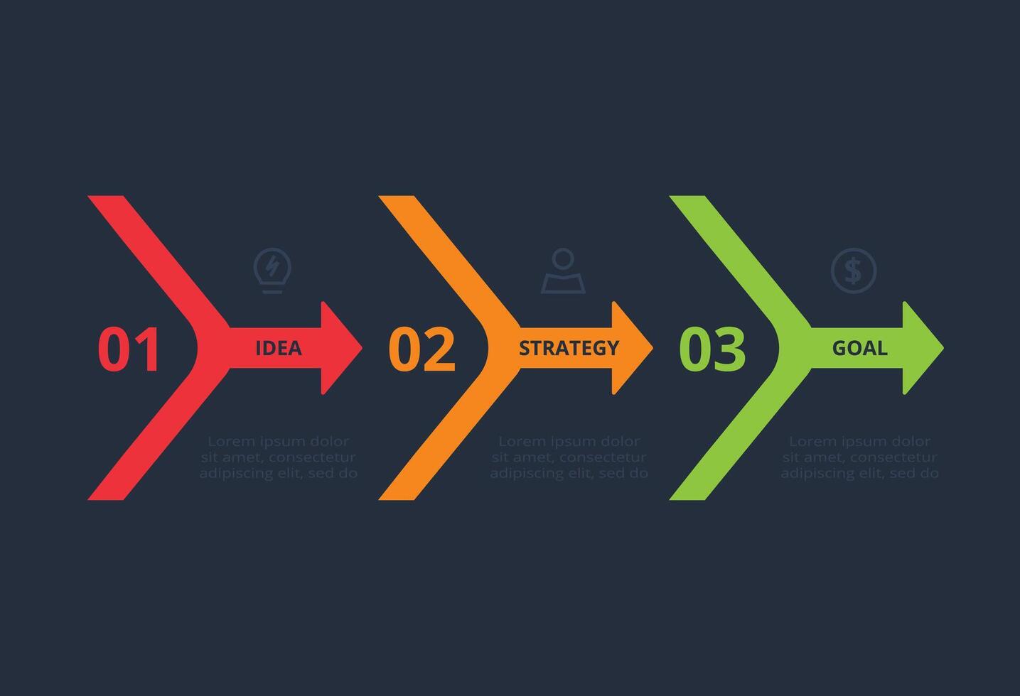 Workflow infographic with 3 steps, options, parts or processes vector