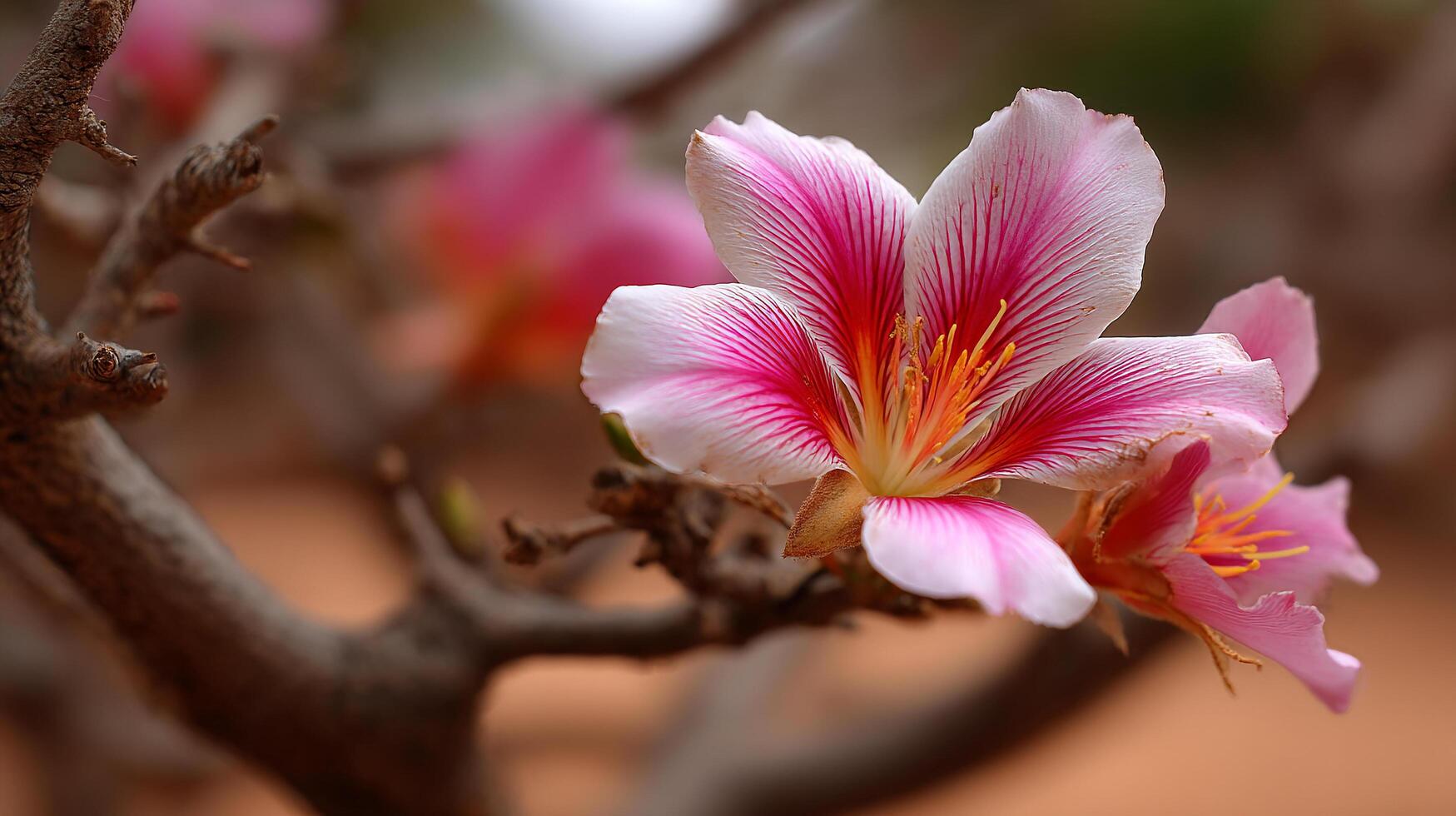 Macro flower bloom with artistic spring image tone photo