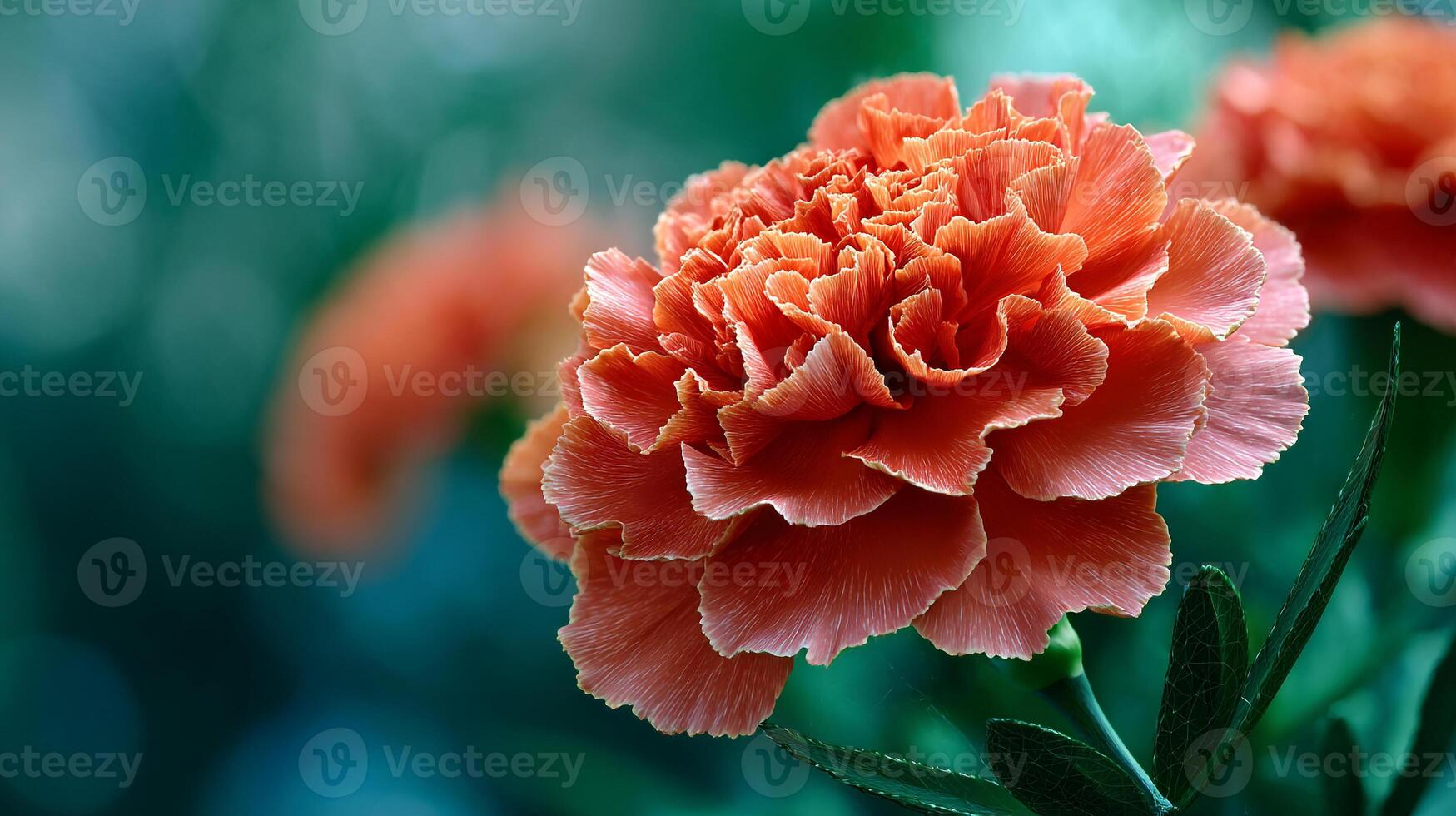 Vivid flower with sharp petal structure photo