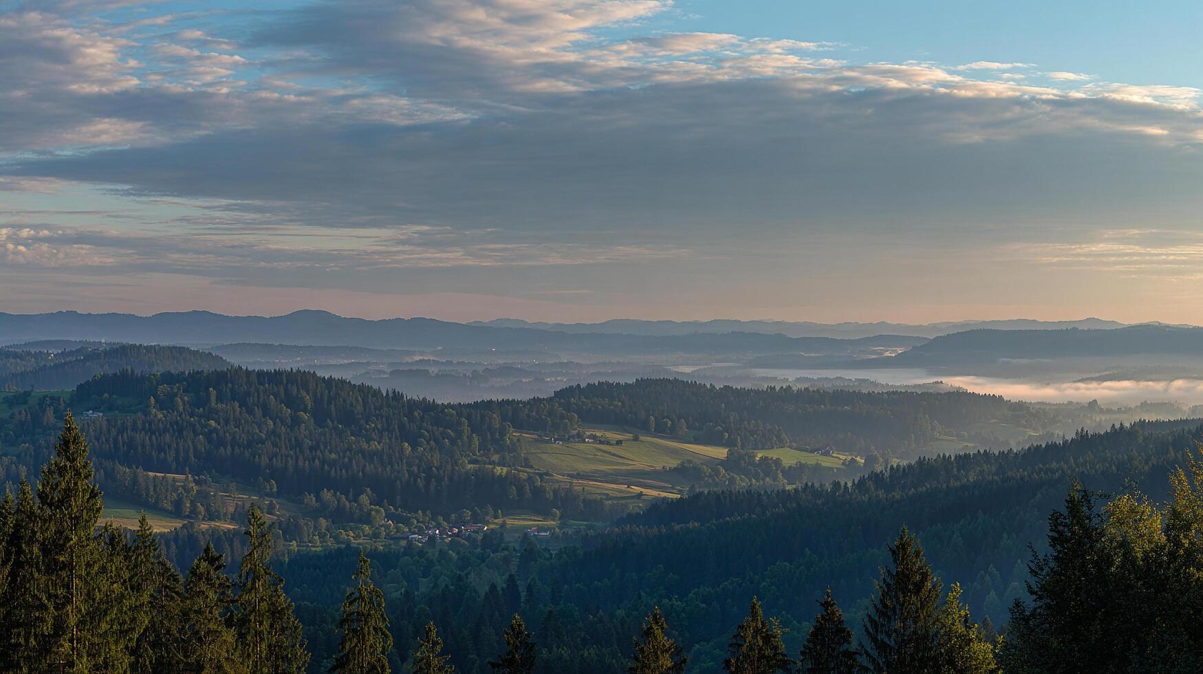 Serene landscapes in crisp nature photography photo