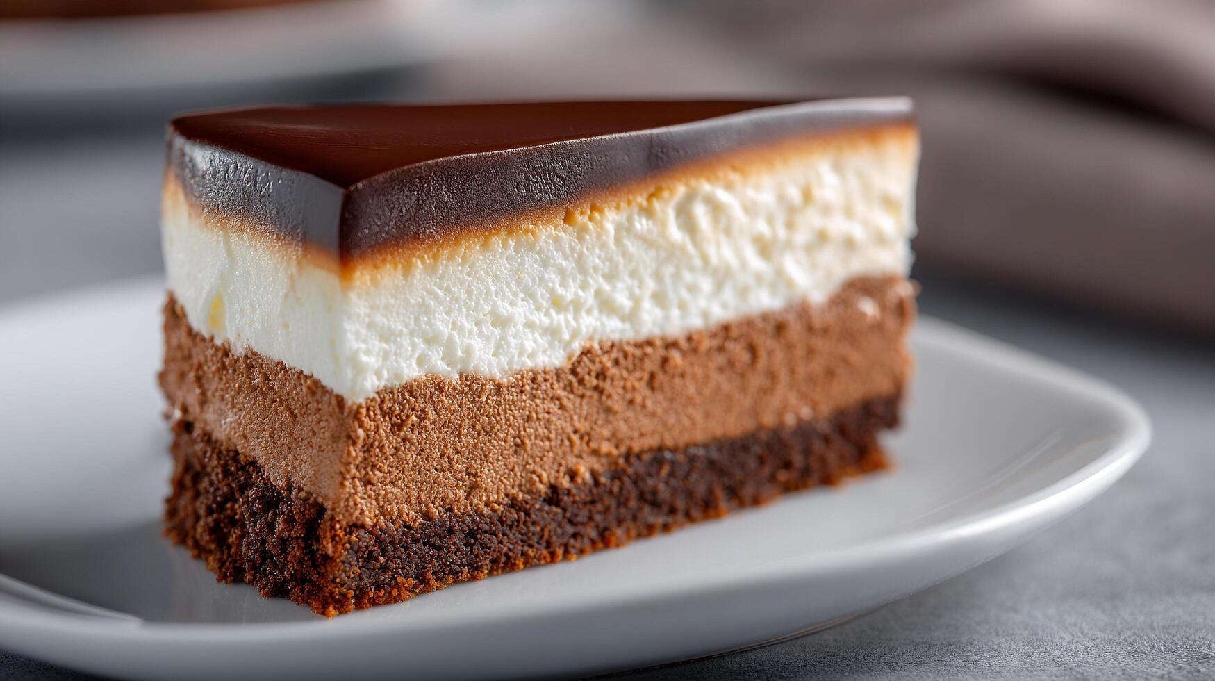 Photorealistic image of a colorful cake with smooth frosting photo