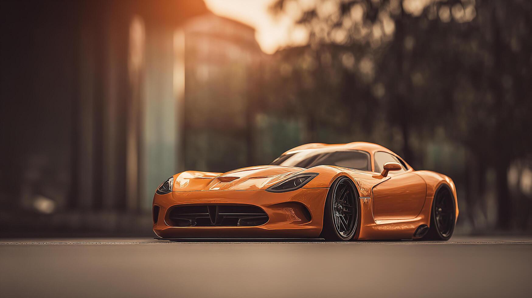 High-quality car image in sunlit nature photo