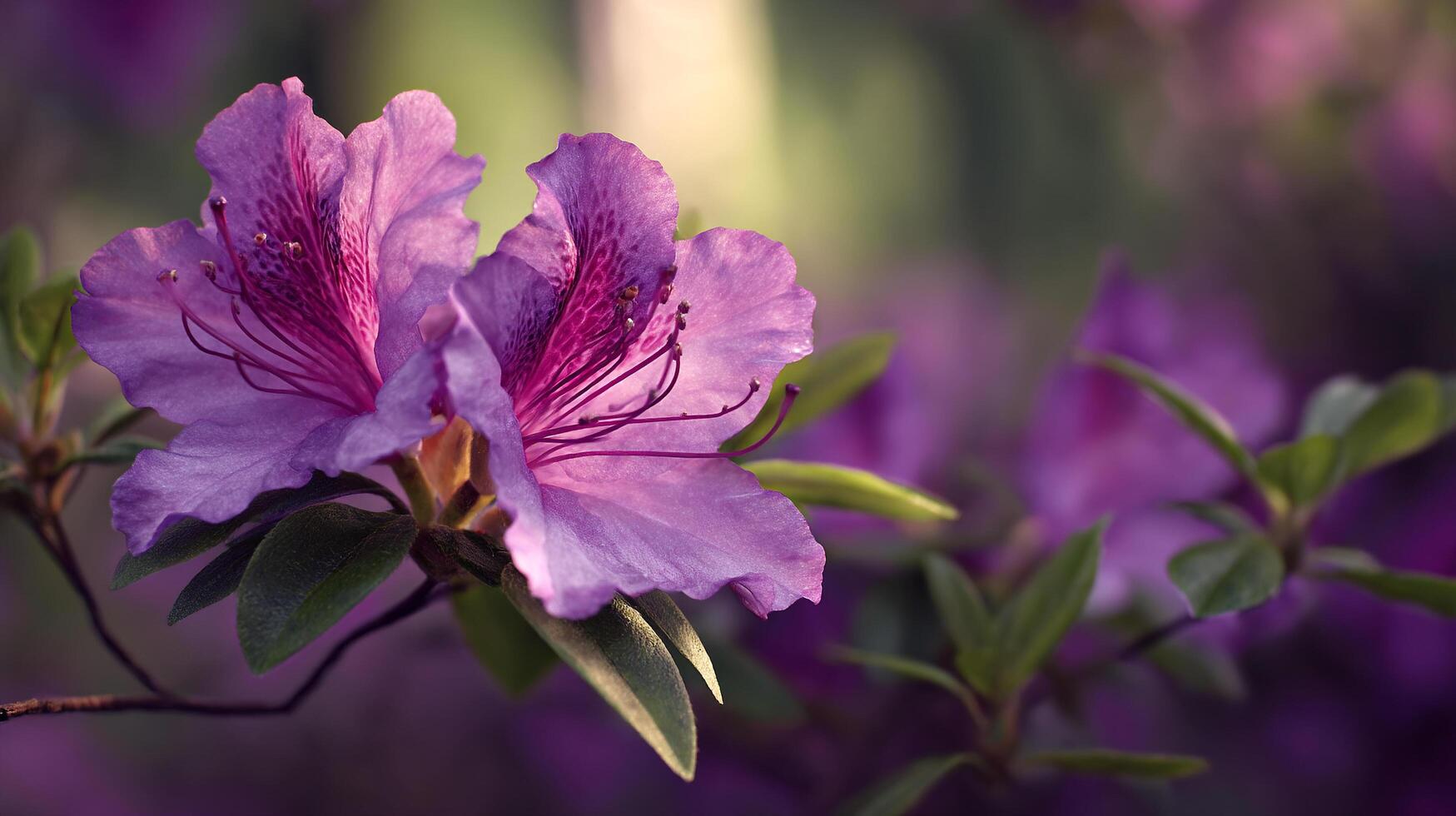 Vivid outdoor flower bloom with depth photo