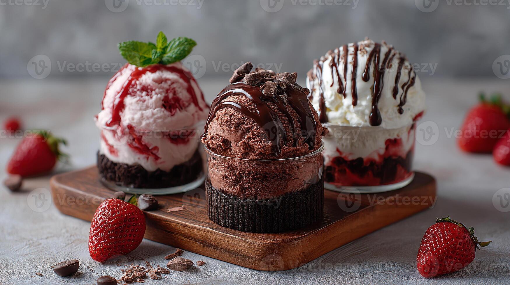 Detailed dessert-photo with clear sharpness photo
