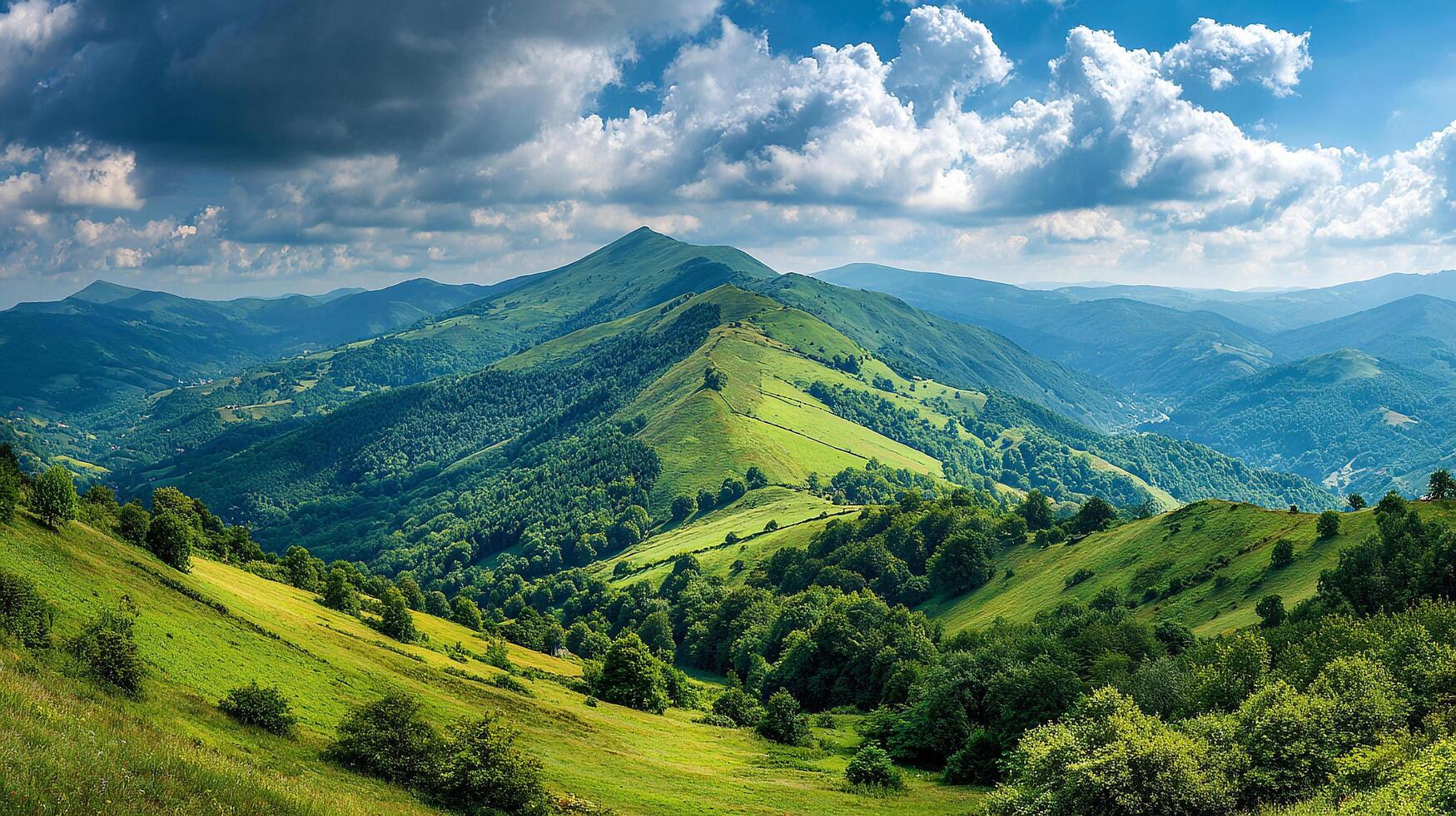 High detail summer nature photography with blue sky photo