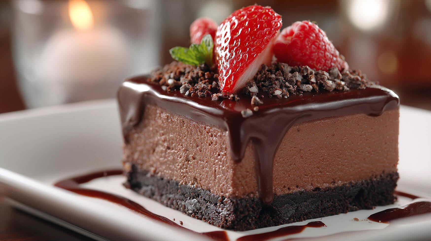 Realistic tasty sweet dessert textures in clear focus photo