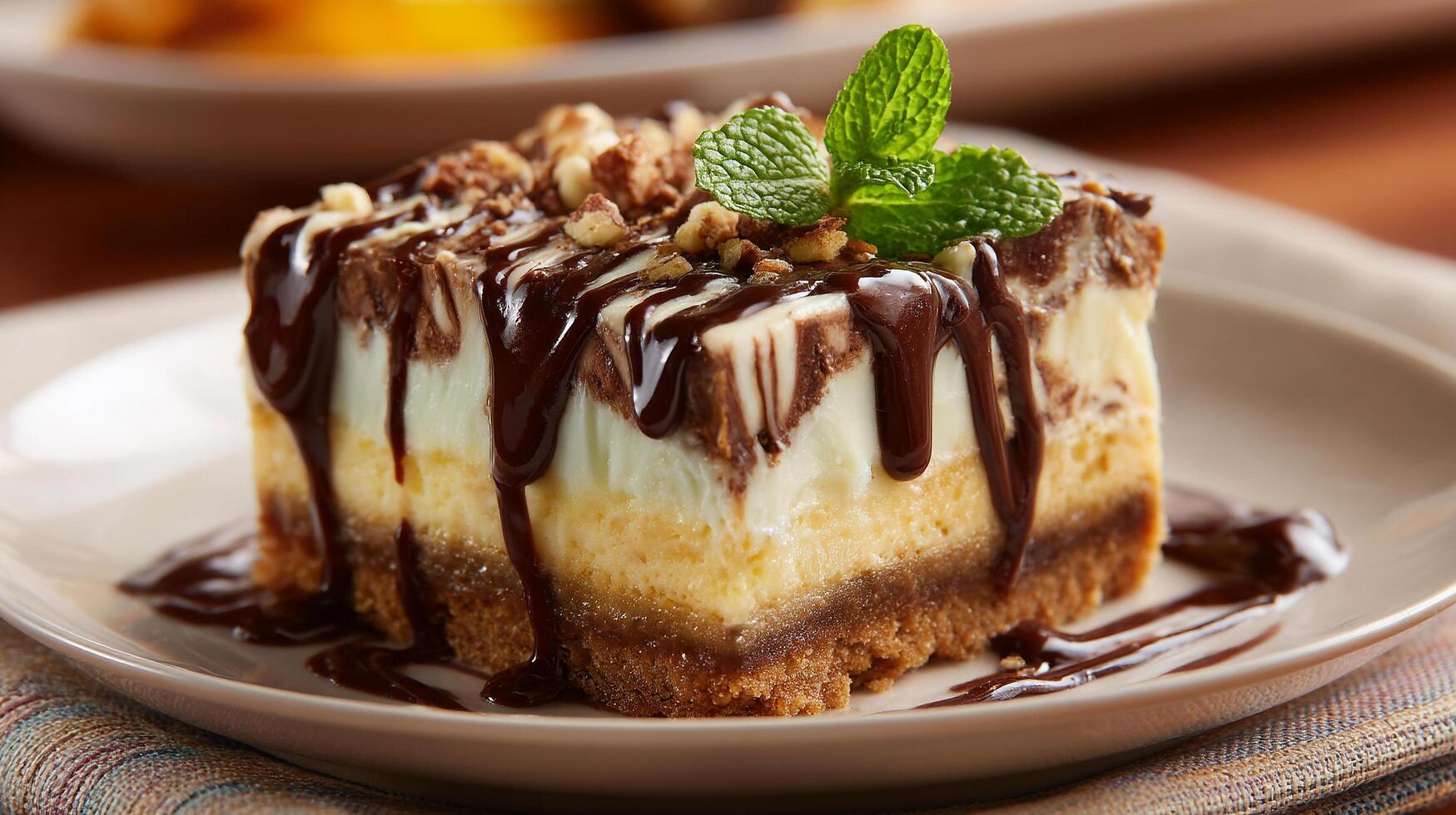 High clarity close up of tasty sweet dessert photo