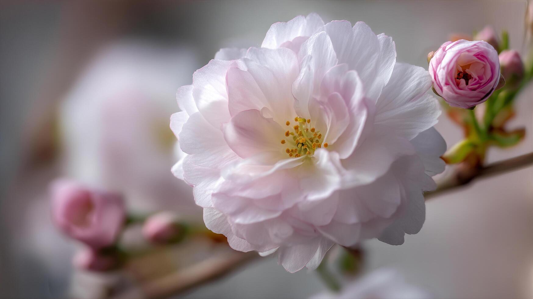 Macro shot of bloom with clarity photo