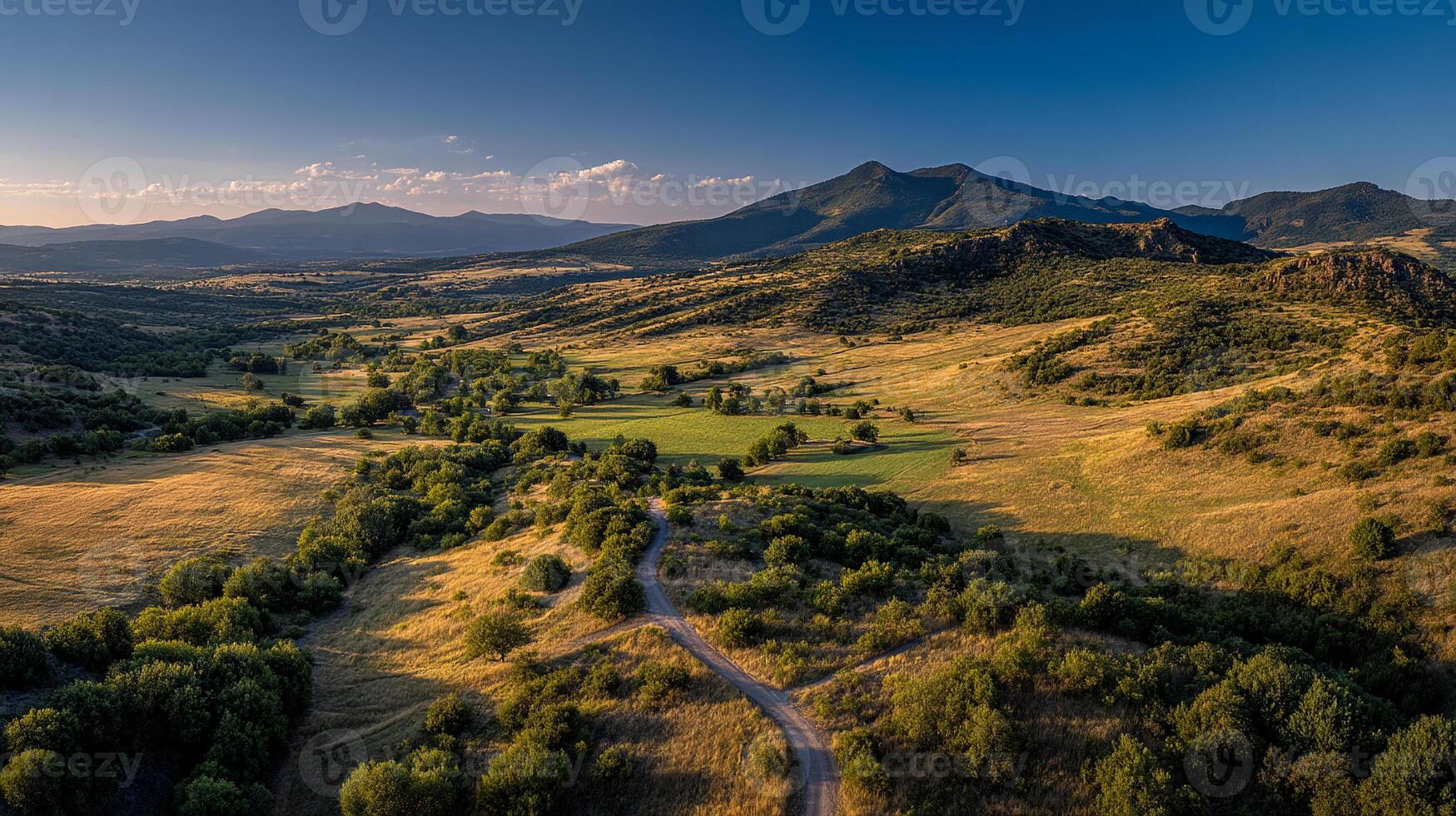 Vivid light and soft natural scenery texture in photo