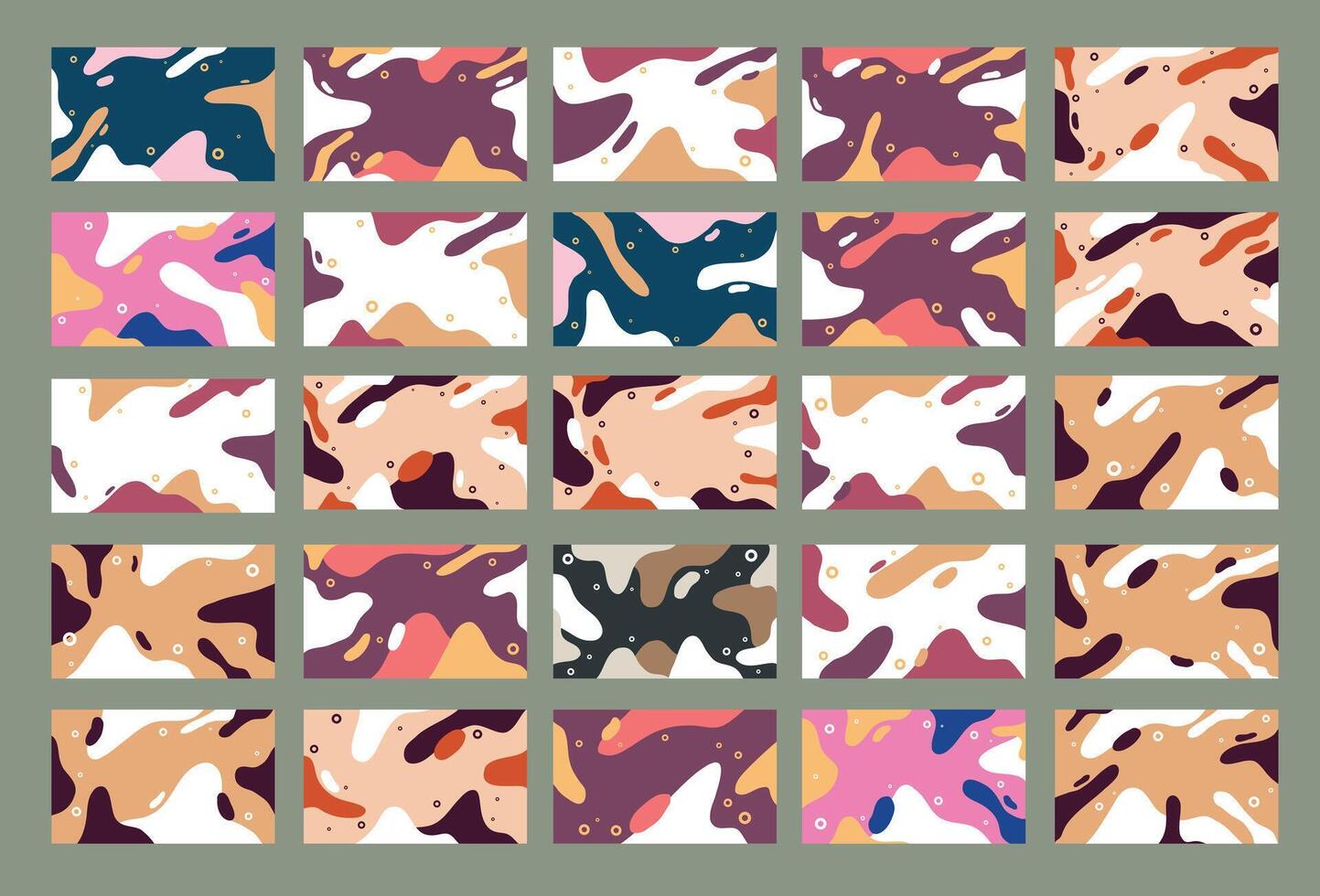 Colorful abstract pattern designs vector