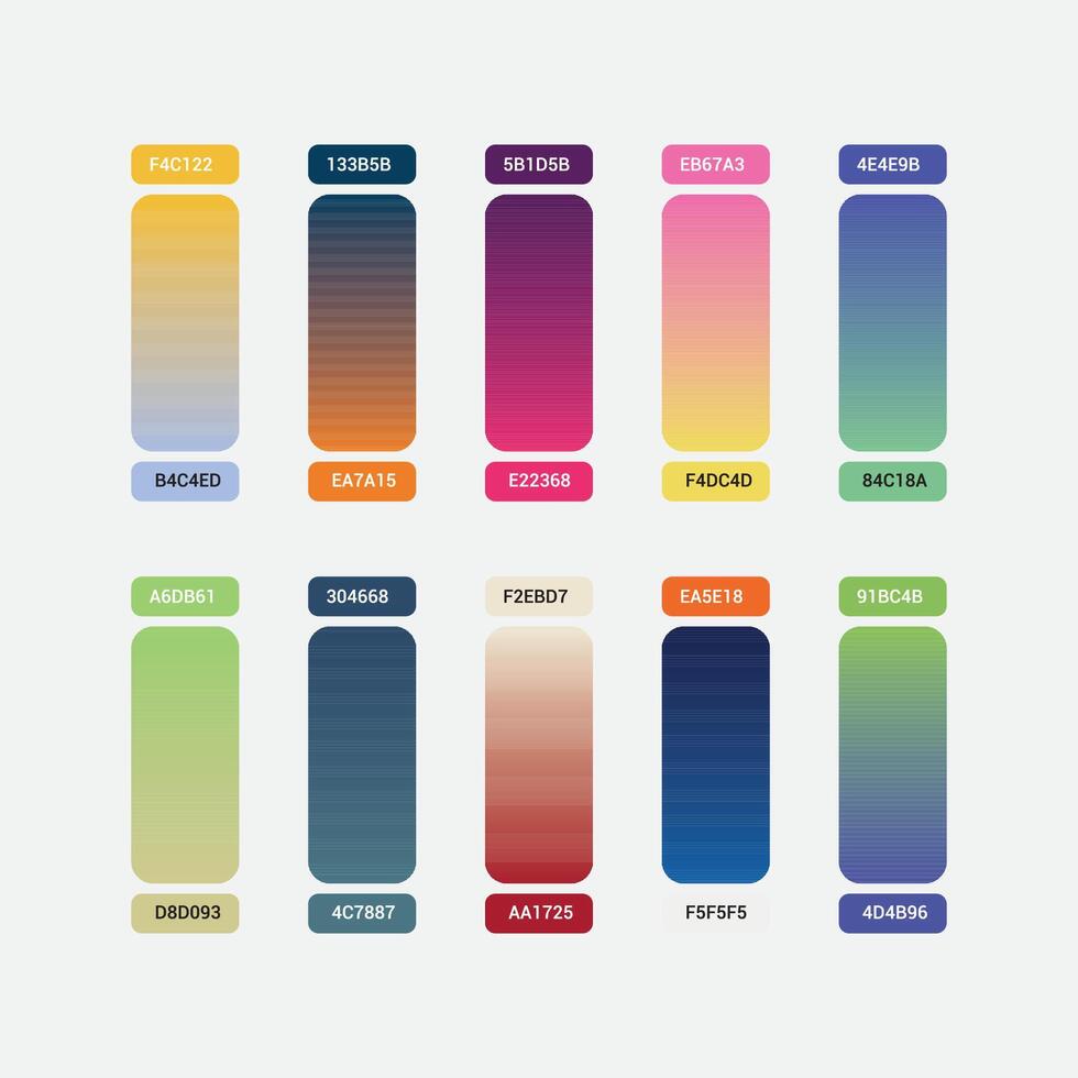 Color gradient modern background set vector
