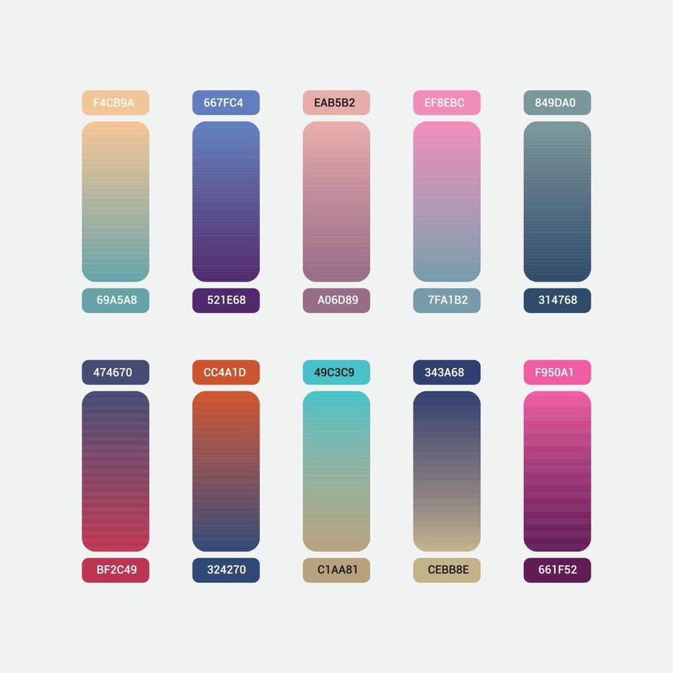 Mega set of colorful gradients color background vector