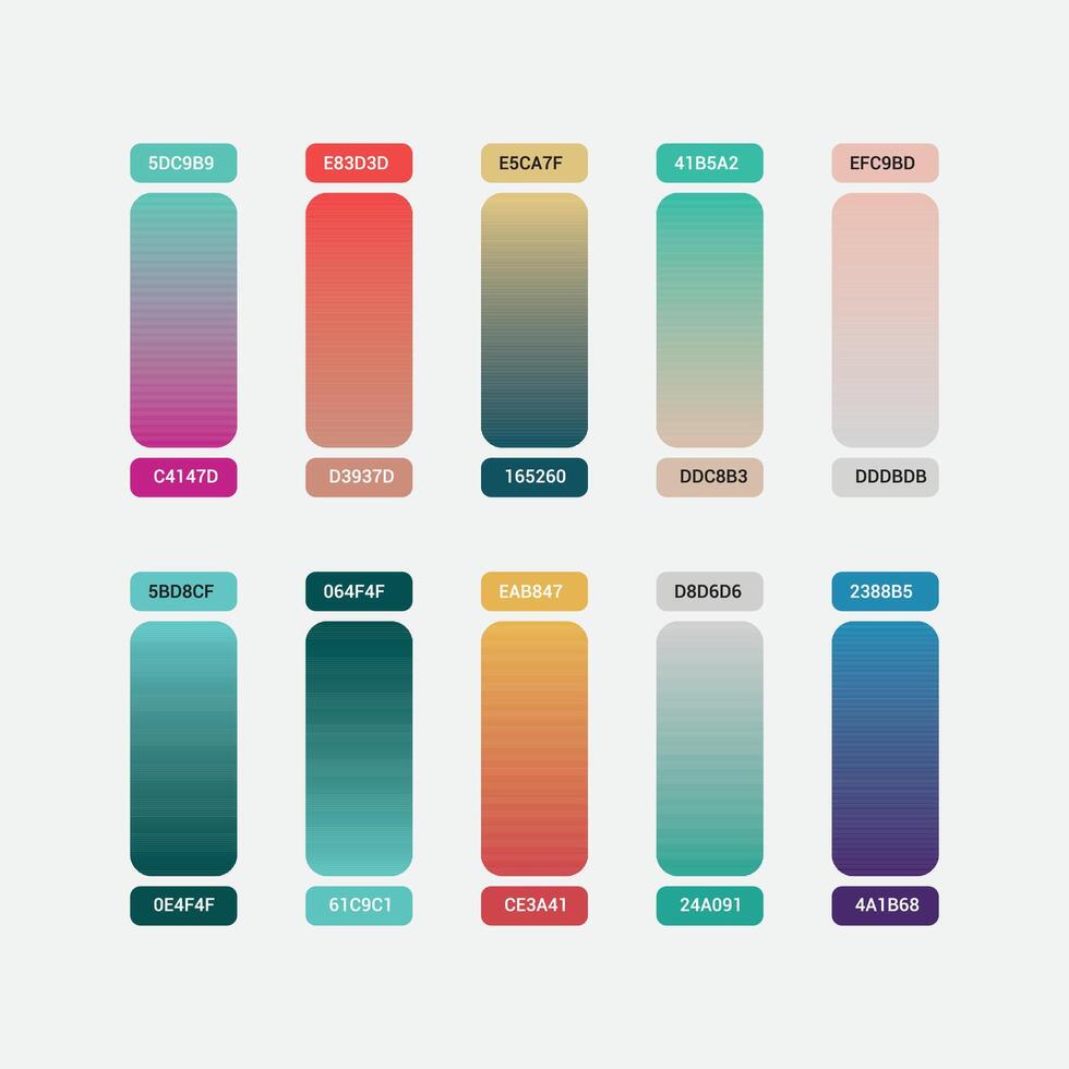 Colorful Gradient Swatches Set vector