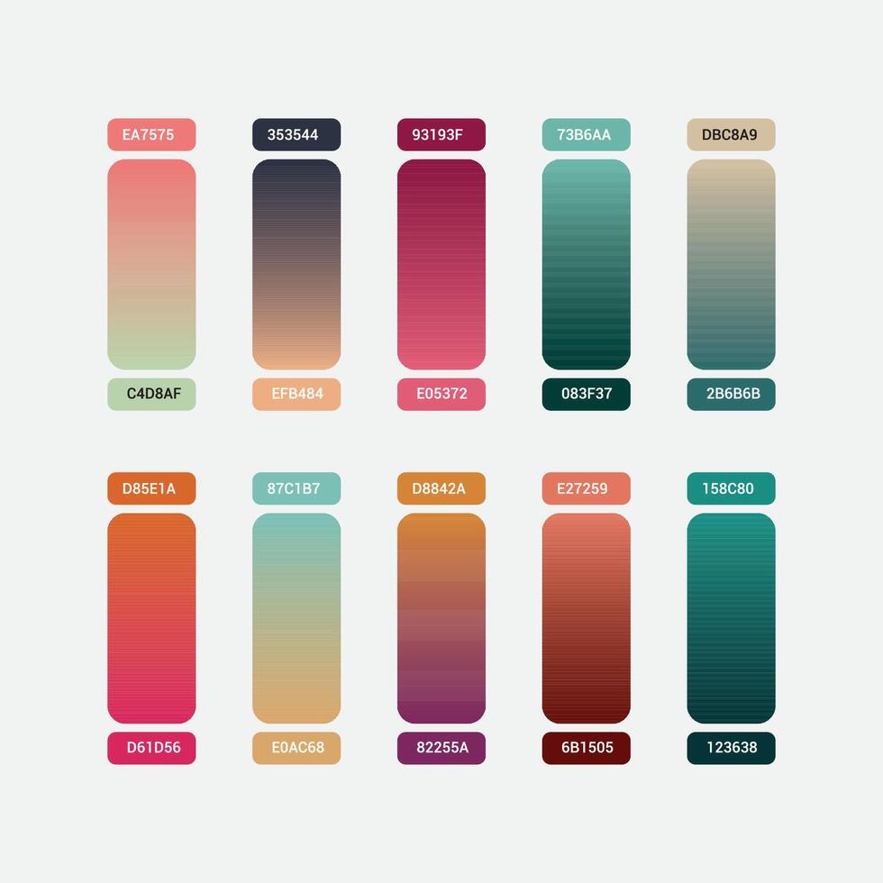 New color palette sample vector