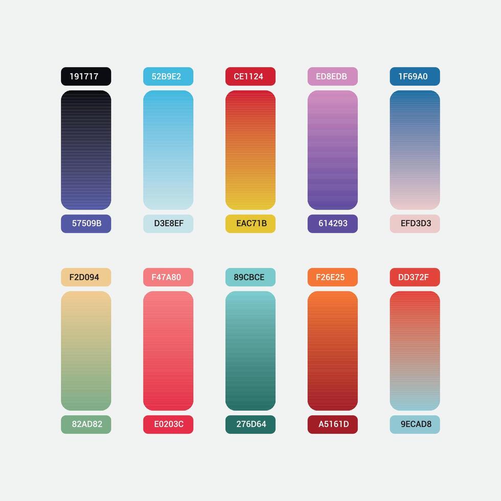 Vibrant set of gradients background color vector