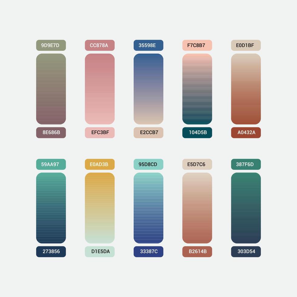Gradient colorful backgrounds set vector
