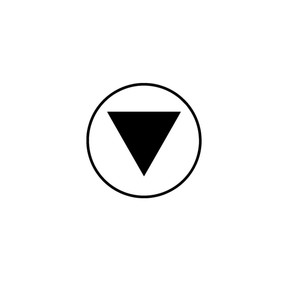 A black and white logo of a triangle vector