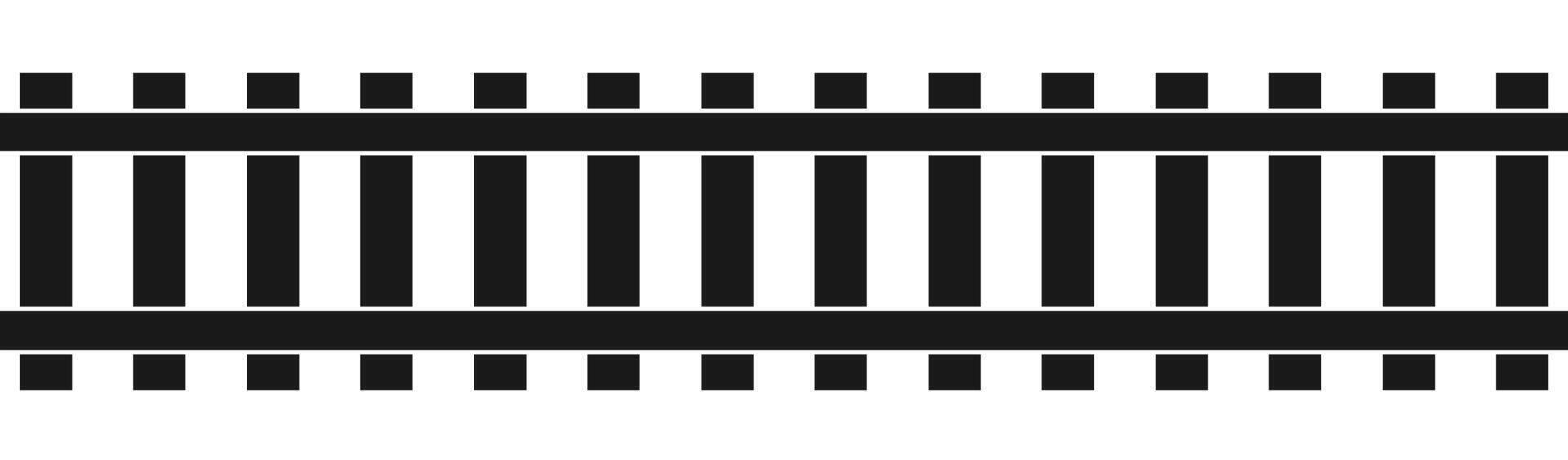 Railway Track Marking Symbol Road Safety Icon vector
