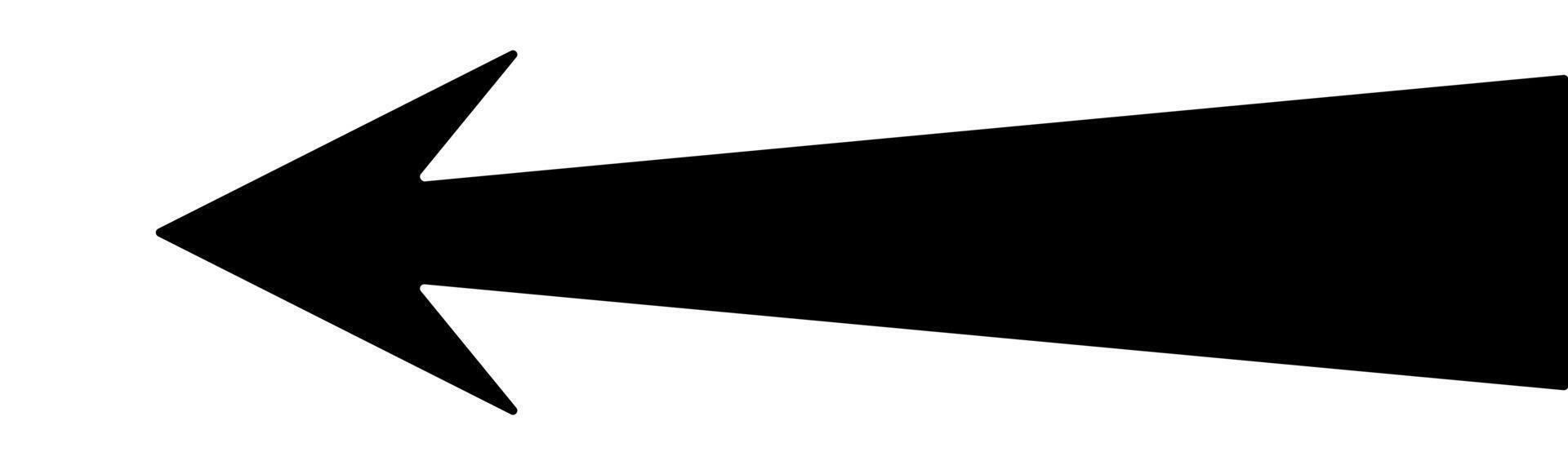 Left Pointing Traffic Arrow Road vector