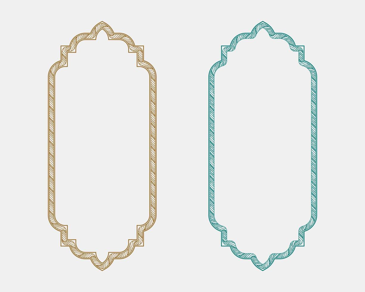 Minimalist botanical floral border and text box set, stylish frame elements for elegant covers, product packaging, and decorative cards vector