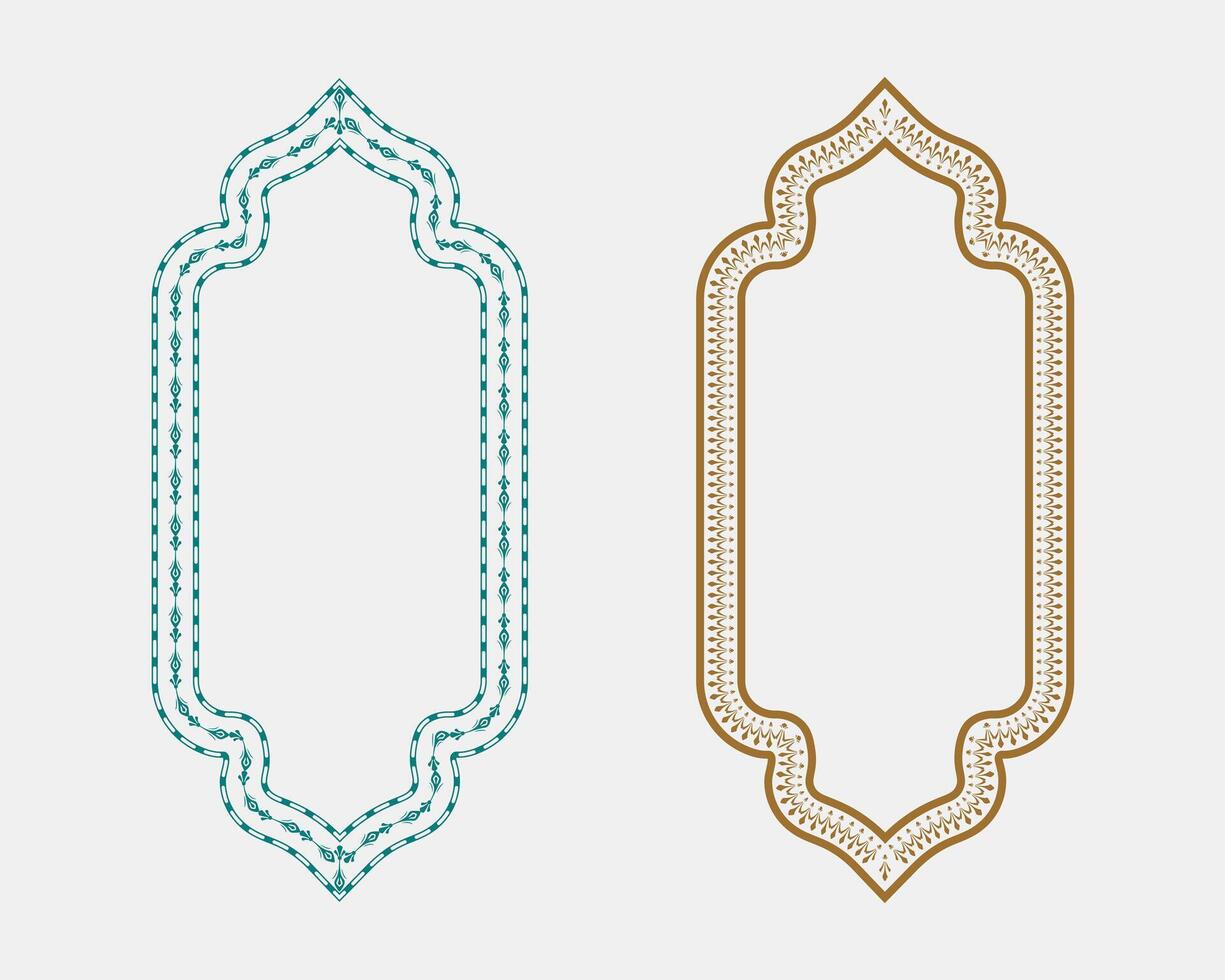 Luxury frame and decorative border text box set for elegant cover high branding element vector