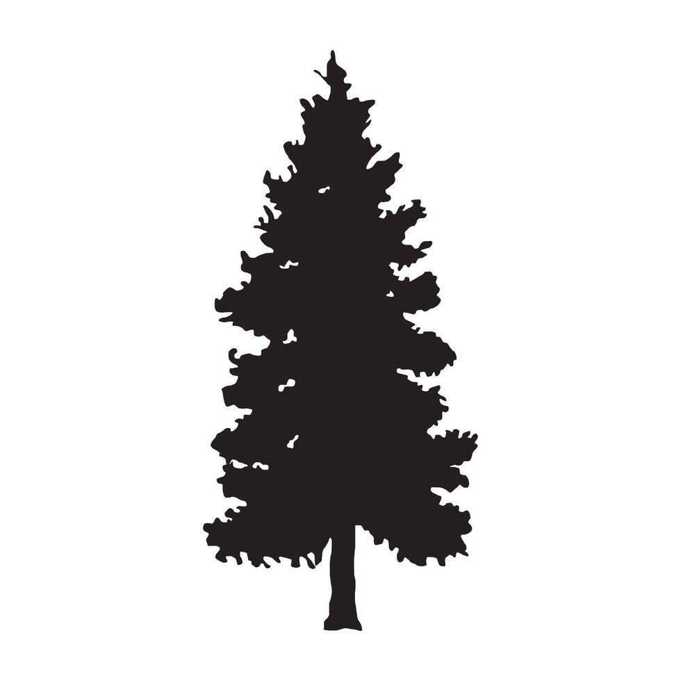 Abstract Tree Silhouette Logo vector