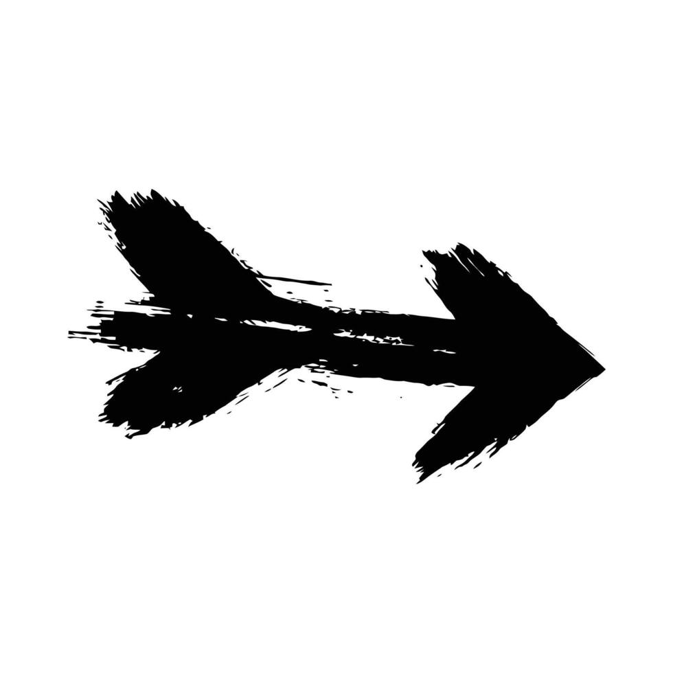 Abstract arrowhead silhouette design element vector