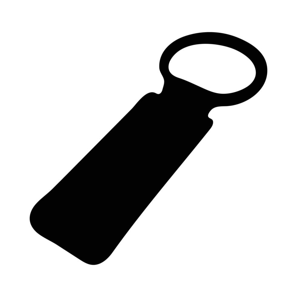 Bottle opener silhouette icon graphic vector