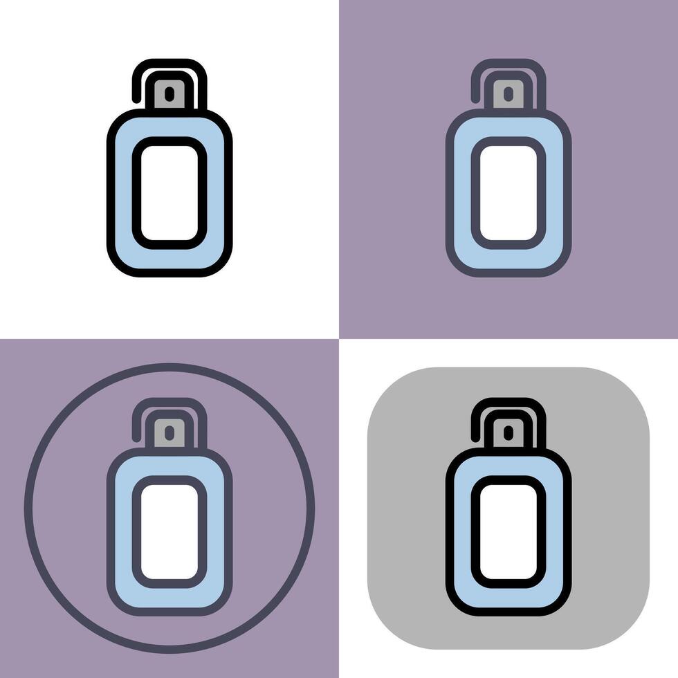 Gel spray icon symbol - Gel spray to avoid sun burns vector
