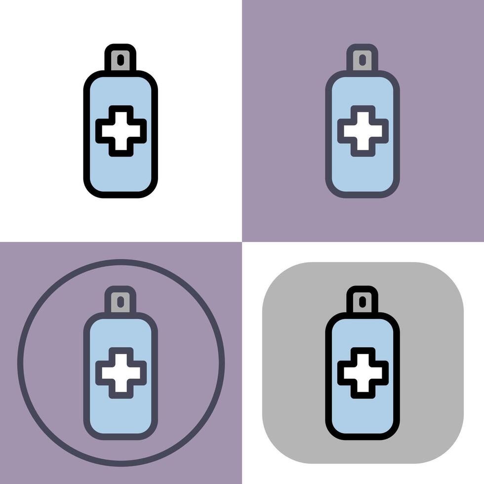 Disinfection icon symbol - First aid Disinfection spray vector
