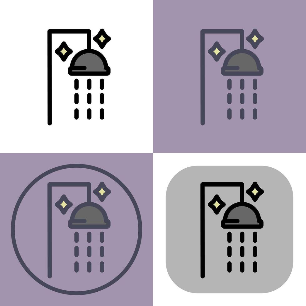Shower icon symbol - Shower to get clean vector