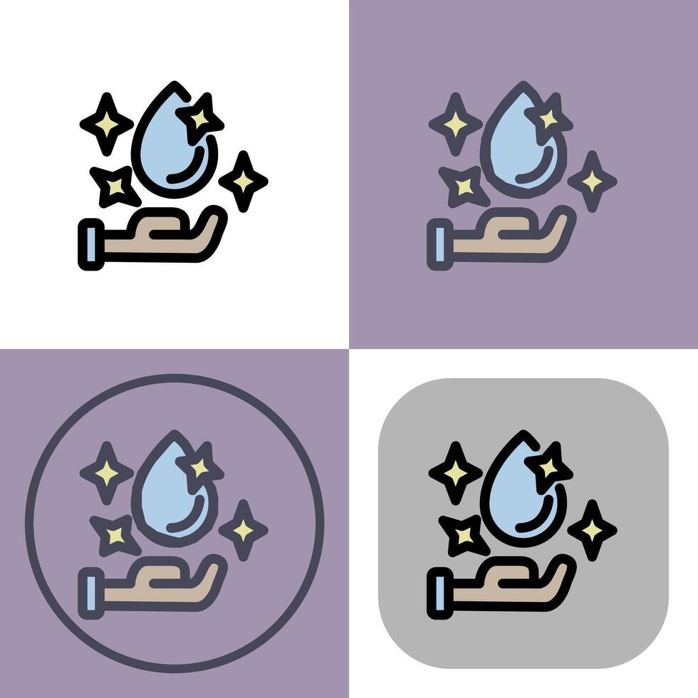 Wash hands symbol - Washing hands clean illustration vector