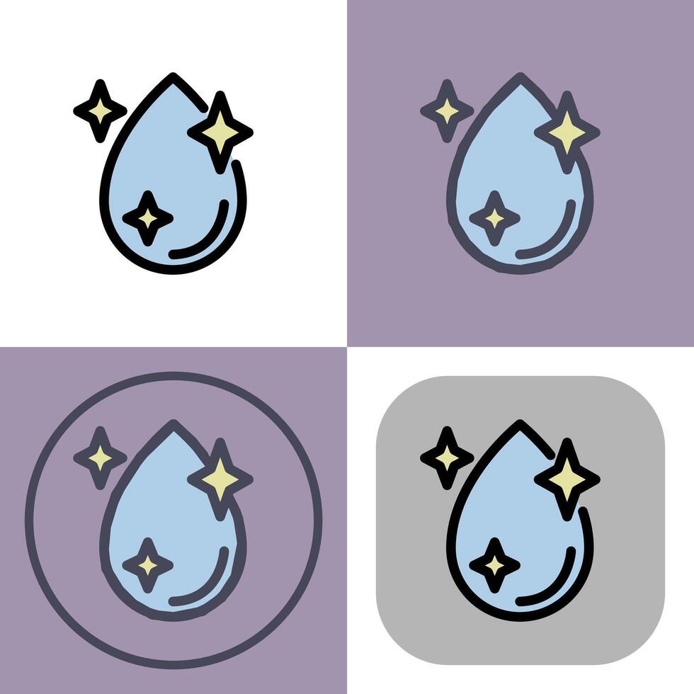 Clean water icon symbol - Clean water filtration or water which cleans something vector