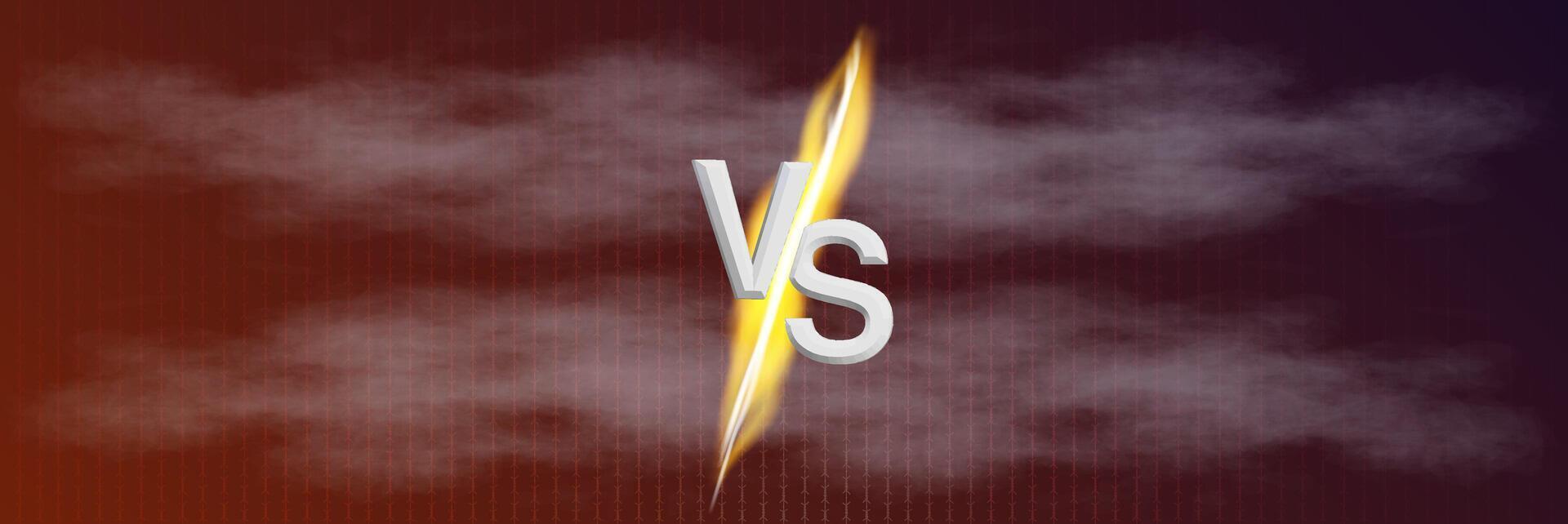 Dynamic contrast between two elements in a vibrant and energetic display at a themed event. vector