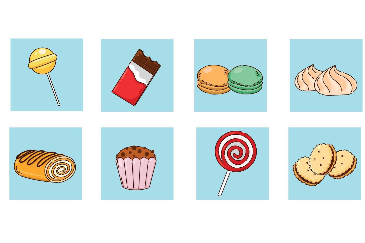 A Delicious Assortment of Sweet Treats and Exquisite Desserts Perfect for Any Occasion vector