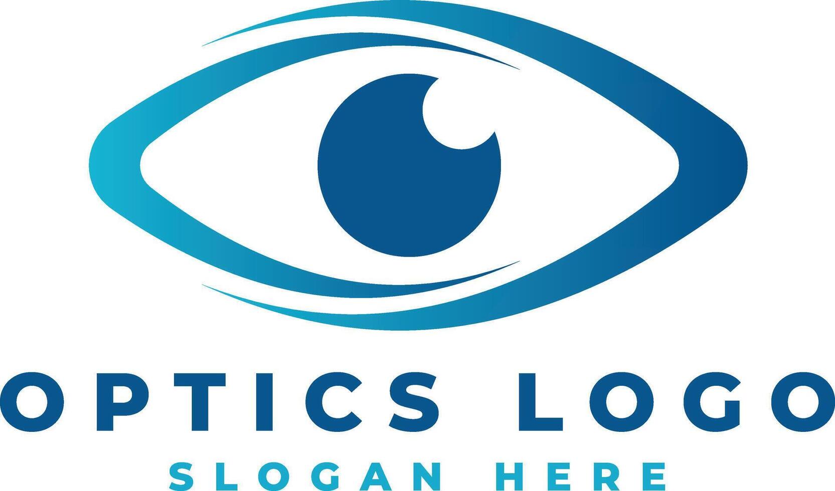 eye care and optics logo design template vector