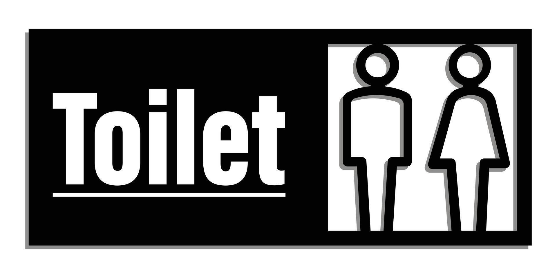 set bundle toilet sign printable public signage symbol wc simple black minimalist restroom area vector