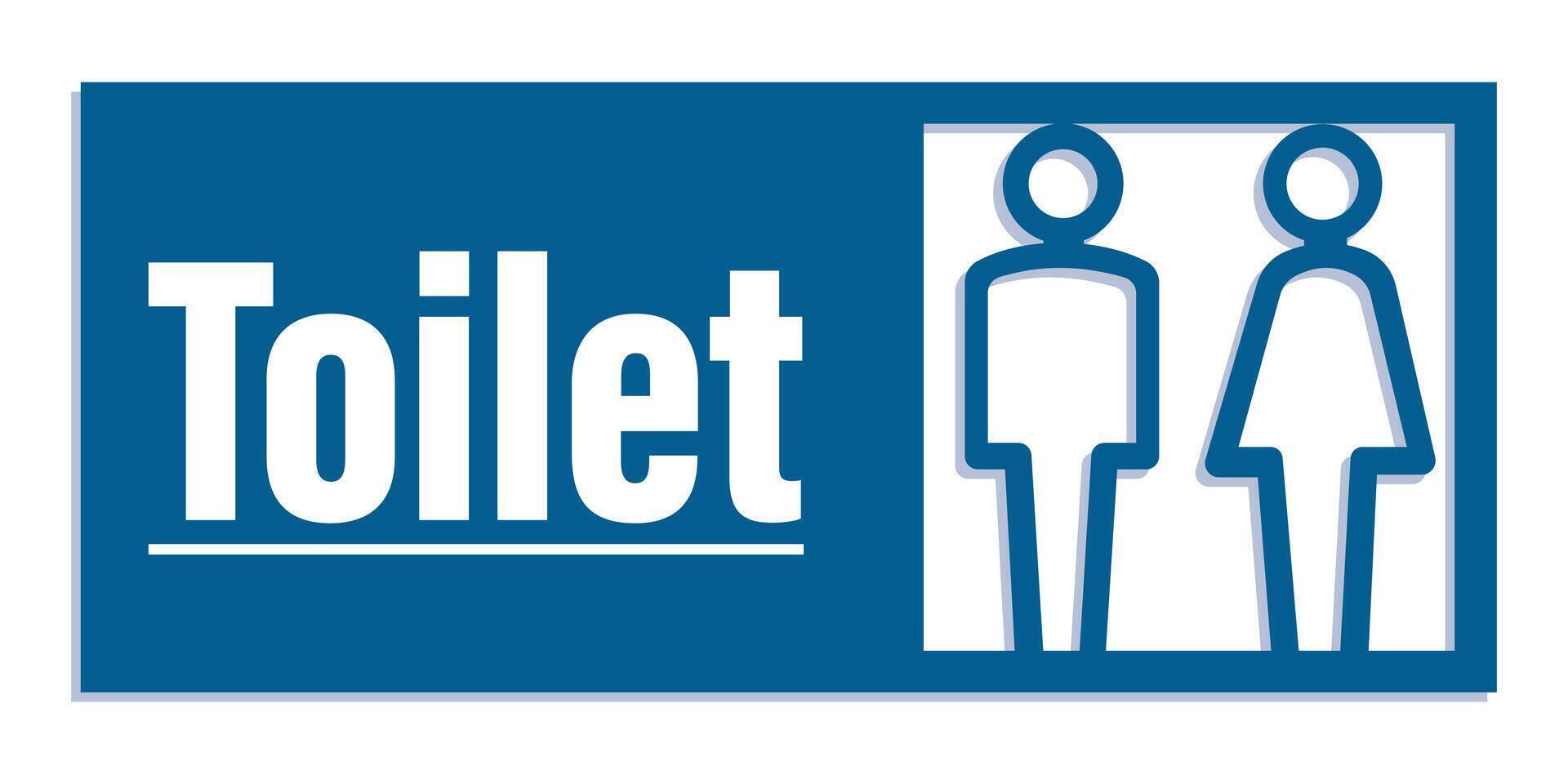 toilet sign printable public signage symbol man woman wc simple blue minimalist restroom area vector