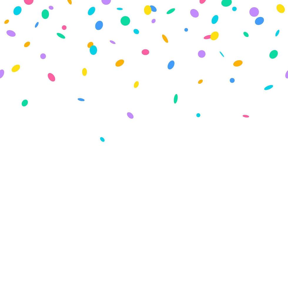 Colorful Confetti Falling Background vector